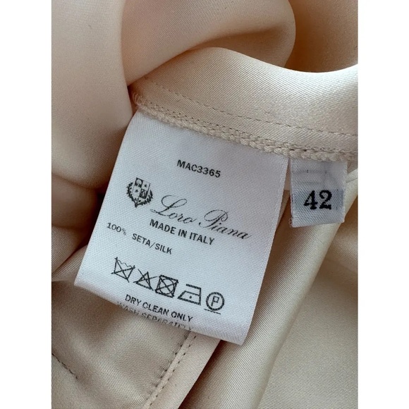 Loro Piana beautiful peach coloured silk mid-length dress IT 42 - Picture 4 of 6